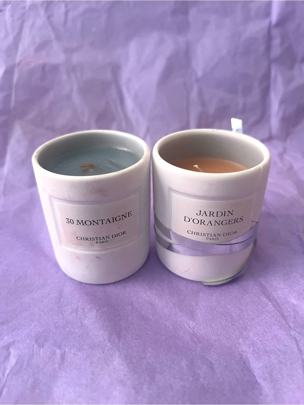 Christian Dior Mini Candle Set 2pcs New (Not in perfect condition)